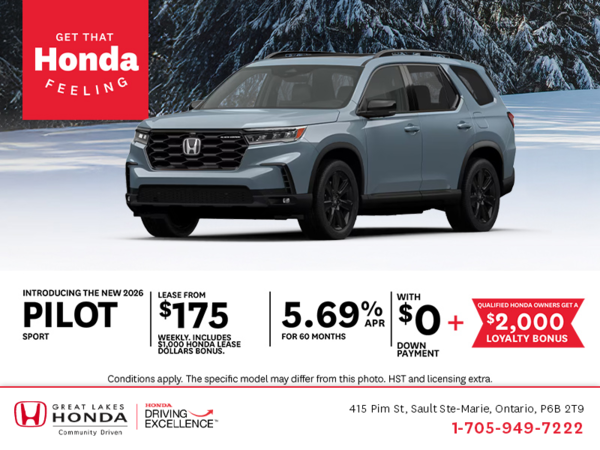 Get the 2026 Honda Pilot