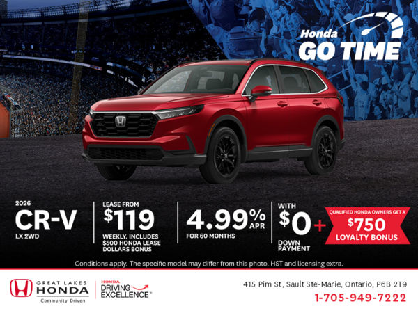 Get the 2026 Honda CR-V!