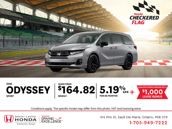 Get the 2026 Honda Odyssey!