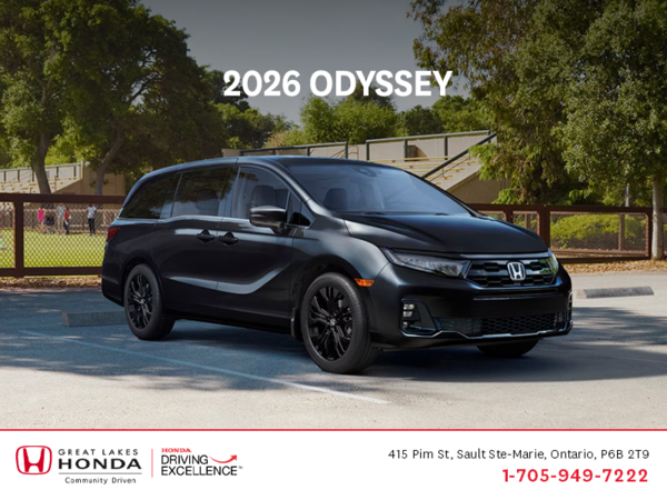 Get the 2026 Honda Odyssey!
