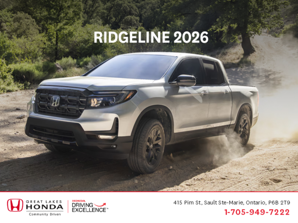 Procurez-vous la Honda Ridgeline 2026 !