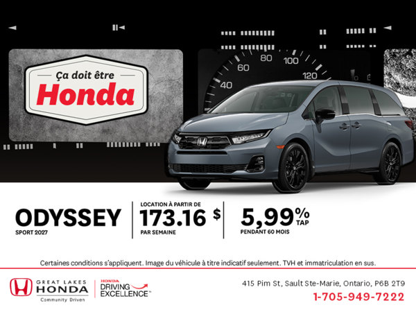 Honda Odyssey 2027