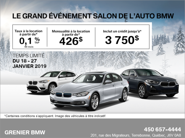 Le grand événement Salon de l'auto BMW