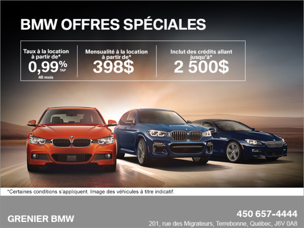 Offres spéciales BMW