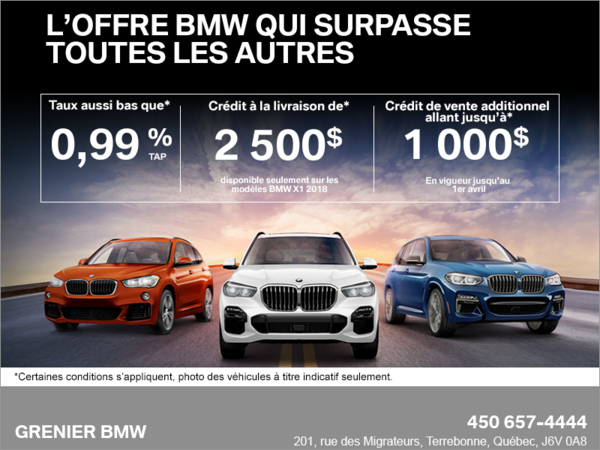 L'Offre BMW qui surpasse toutes les autres!