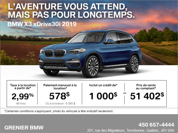 BMW X3 xDrive30i 2019