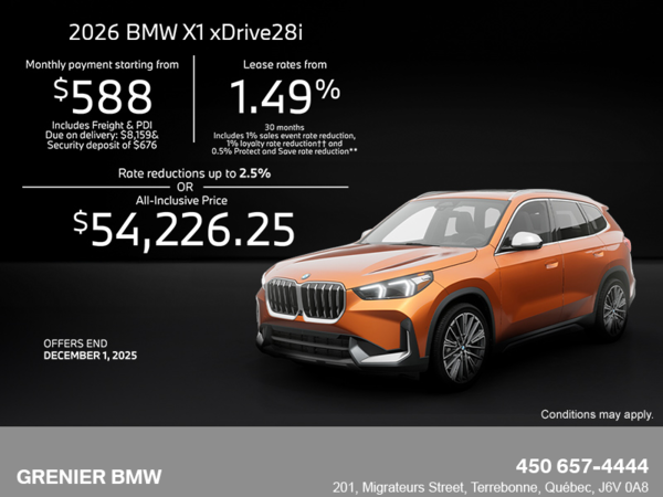 Get the 2026 BMW X1