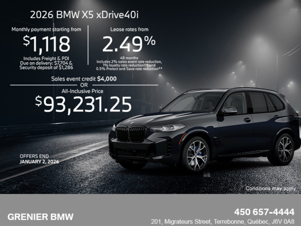 Get the 2026 BMW X5