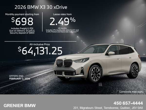 Get the 2026 BMW X3