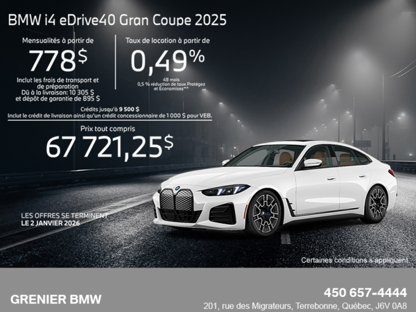 Procurez-vous le Bmw I4 2025