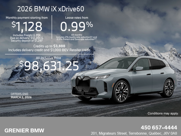 Get the 2026 BMW iX