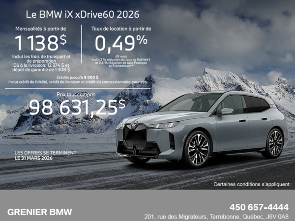 BMW iX xDrive60 2026