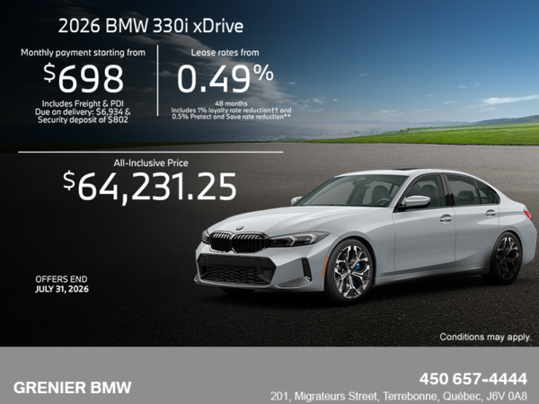 2026 BMW 330i xDrive