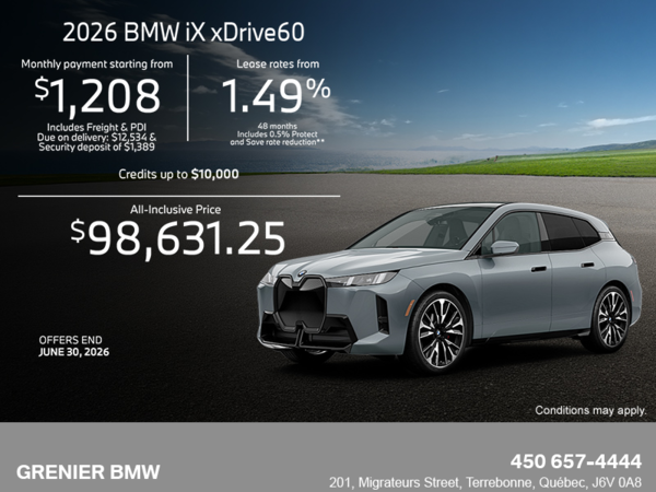 2026 BMW iX xDrive60