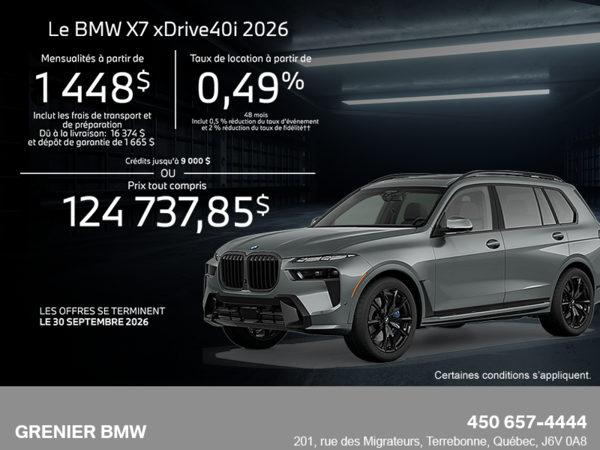 BMW X7 2026
