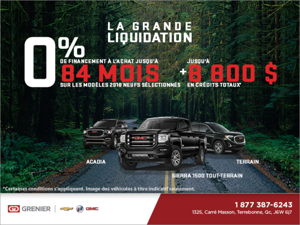La Grande Liquidation GMC 2018