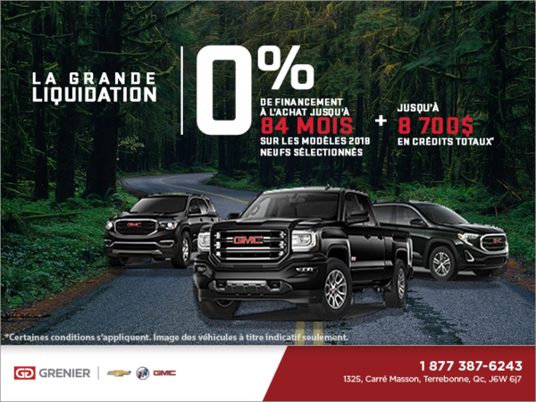 La Grande Liquidation GMC 2018