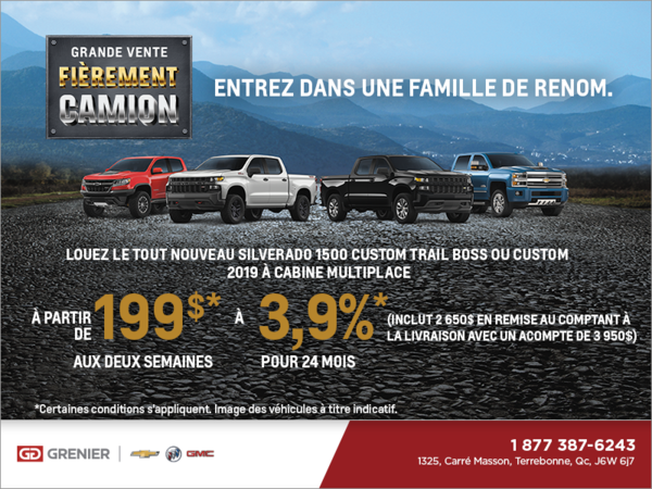 Grande vente fièrement camion