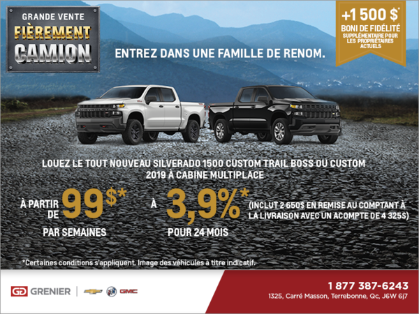 Grande vente fièrement camion