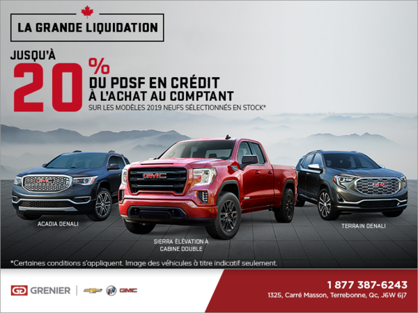 La grande liquidation GMC!