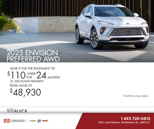 Get the 2025 Buick Envision Preferred AWD