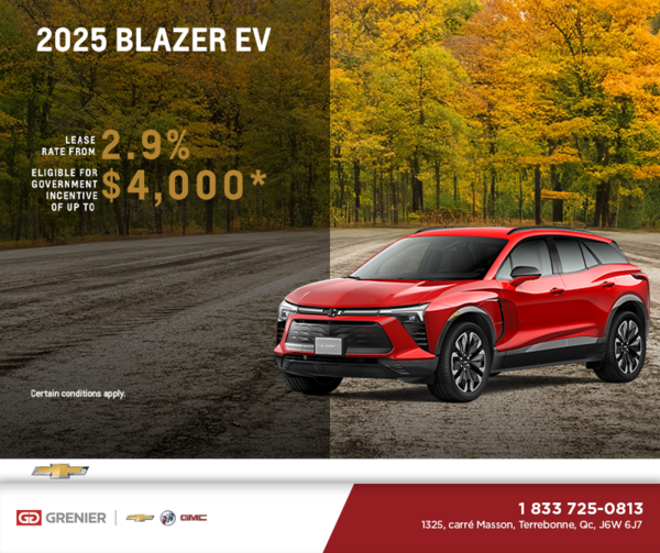 Get the 2025 Chevrolet Blazer EV
