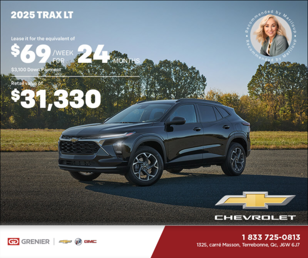 Get the 2025 Chevrolet Trax LT