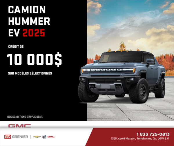 Le GMC Hummer EV VUS 2025