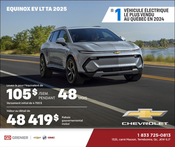 Procurez-vous le Chevrolet Equinox EV 2025