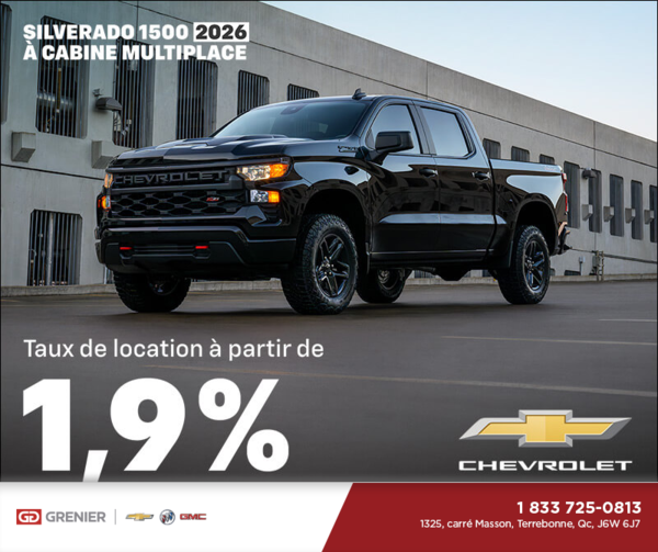 Procurez-vous le Chevrolet Silverado 1500 2026