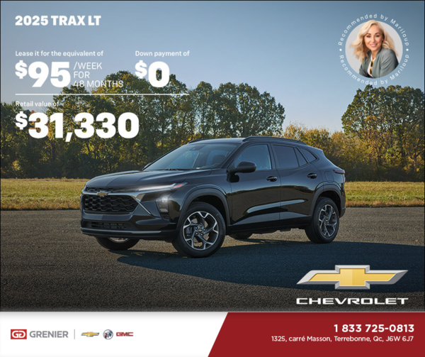 Get the 2025 Chevrolet Trax LT