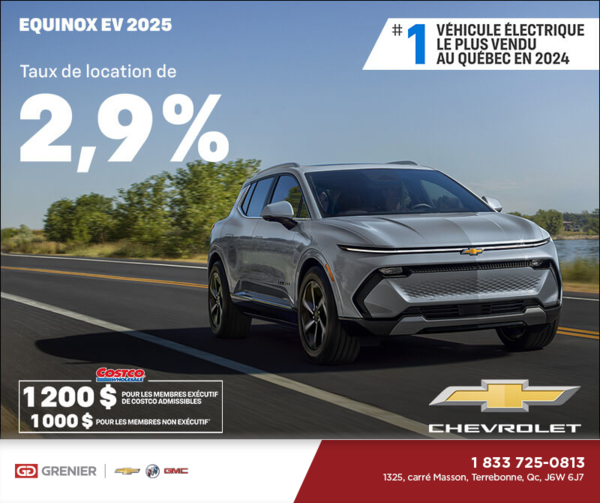 Procurez-vous le Chevrolet Equinox EV 2025