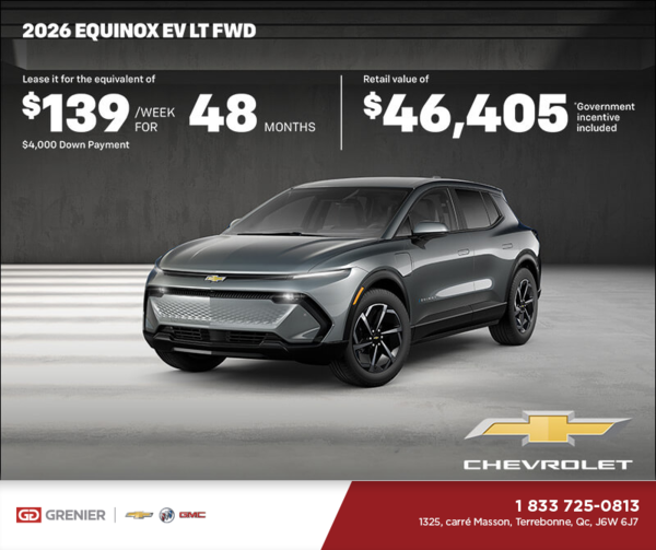 Get the 2026 Chevrolet Equinox EV