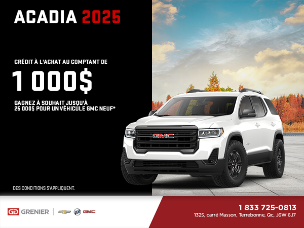 Le GMC Acadia 2025