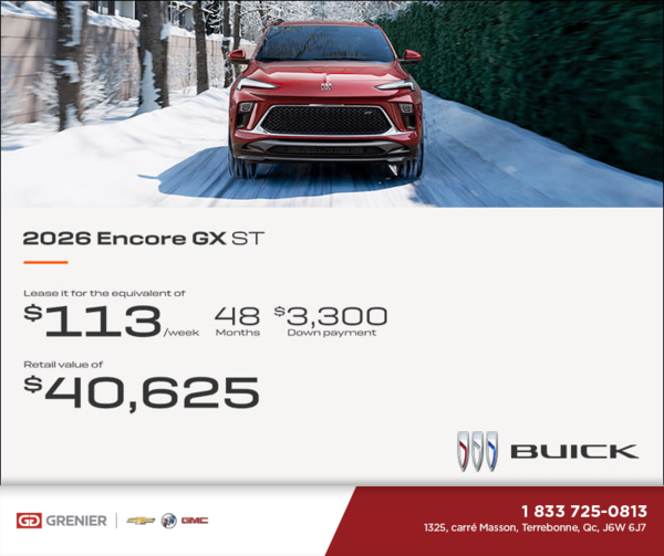 Get the 2026 Buick Encore GX