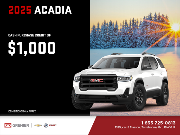 The 2025 GMC Acadia