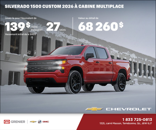 Procurez-vous le Chevrolet Silverado 1500 2026