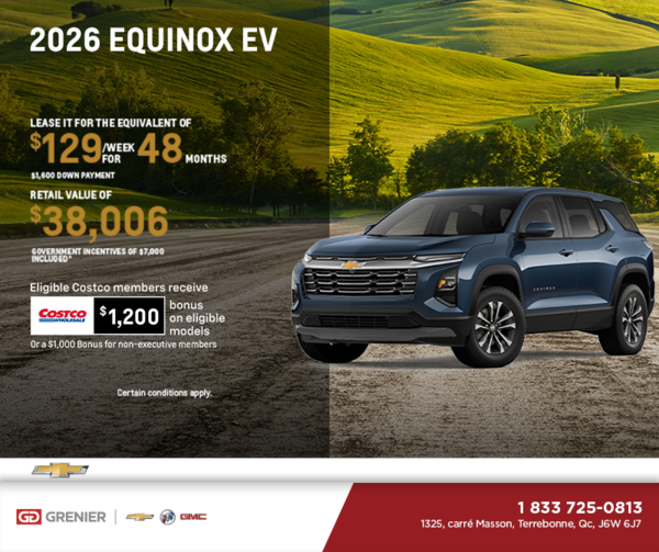 Get the 2026 Chevrolet Equinox EV