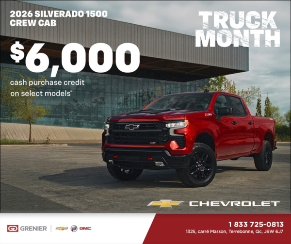 Get the 2026 Chevrolet Silverado 1500 Crew Cab