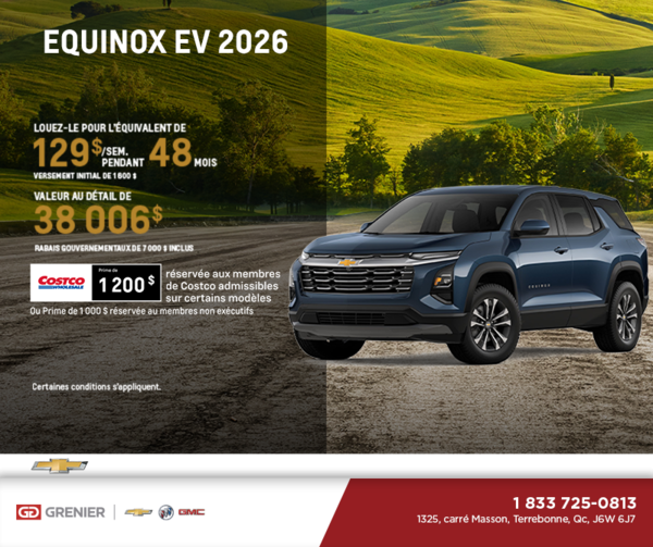 Procurez-vous le Chevrolet Equinox EV 2026
