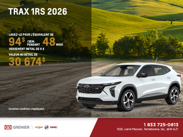 Le Chevrolet Trax 2026