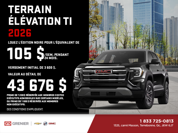 Le GMC Terrain 2026