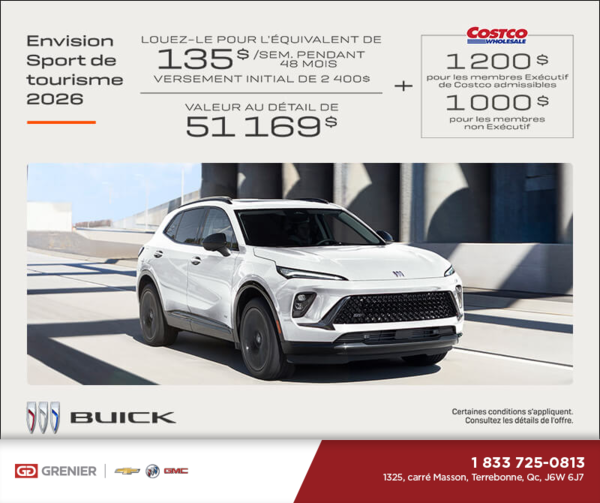 Procurez-vous la Buick Envision 2026