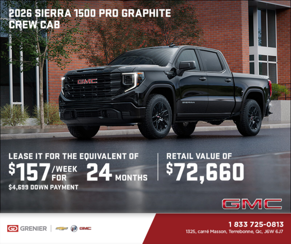 The 2026 GMC Sierra 1500 Pro Graphite Crew Cab