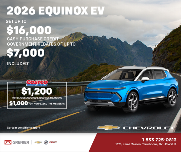 Get the 2026 Chevrolet Equinox EV