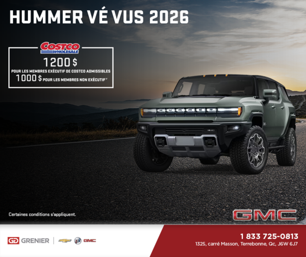 Le GMC Hummer VÉ VUS 2026
