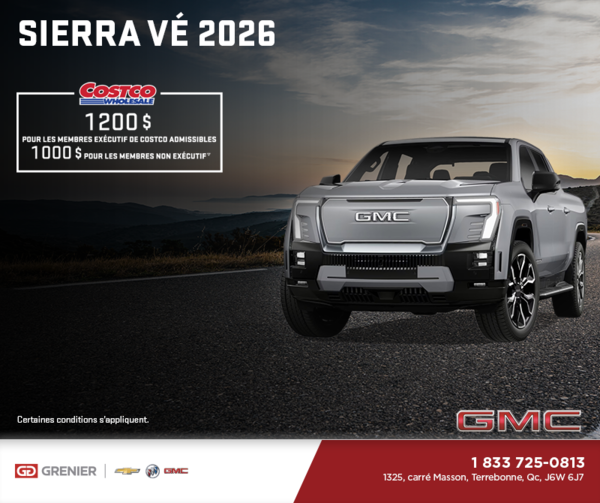 Le GMC Sierra VÉ 2026