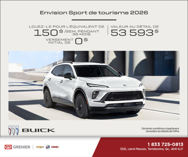 Procurez-vous la Buick Envision 2026