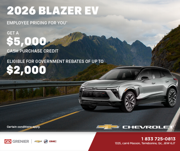 Get the 2026 Chevrolet Blazer EV
