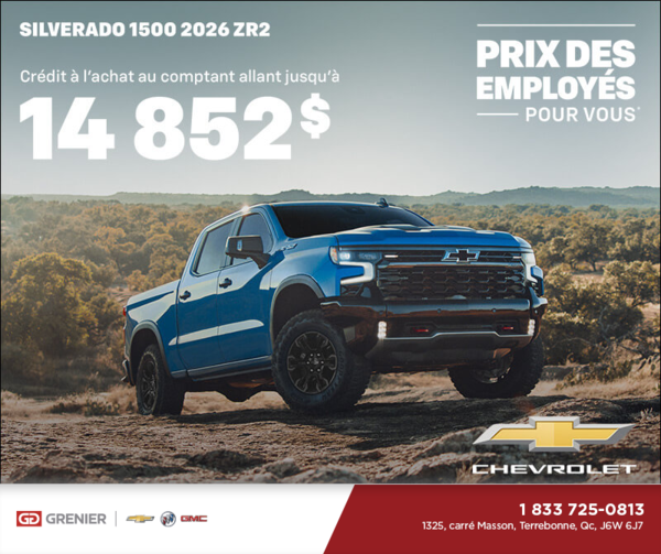 Le Chevrolet Silverado 1500 ZR2 2026